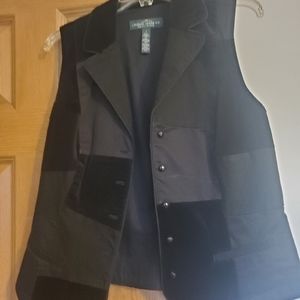 Ralph Lauren Velvet Patch Vest